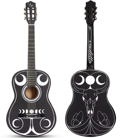 Vendetta Guitar - Bull With Butterfly Wings